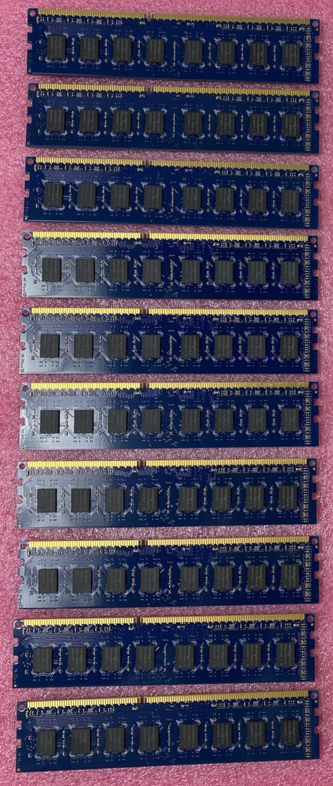 Lot( 10 ) 2GB Nanya NT2GC64B8HC0NF-CG PC3-10600u DDR3-1333MHz 2Rx8 Non-ECC RAM