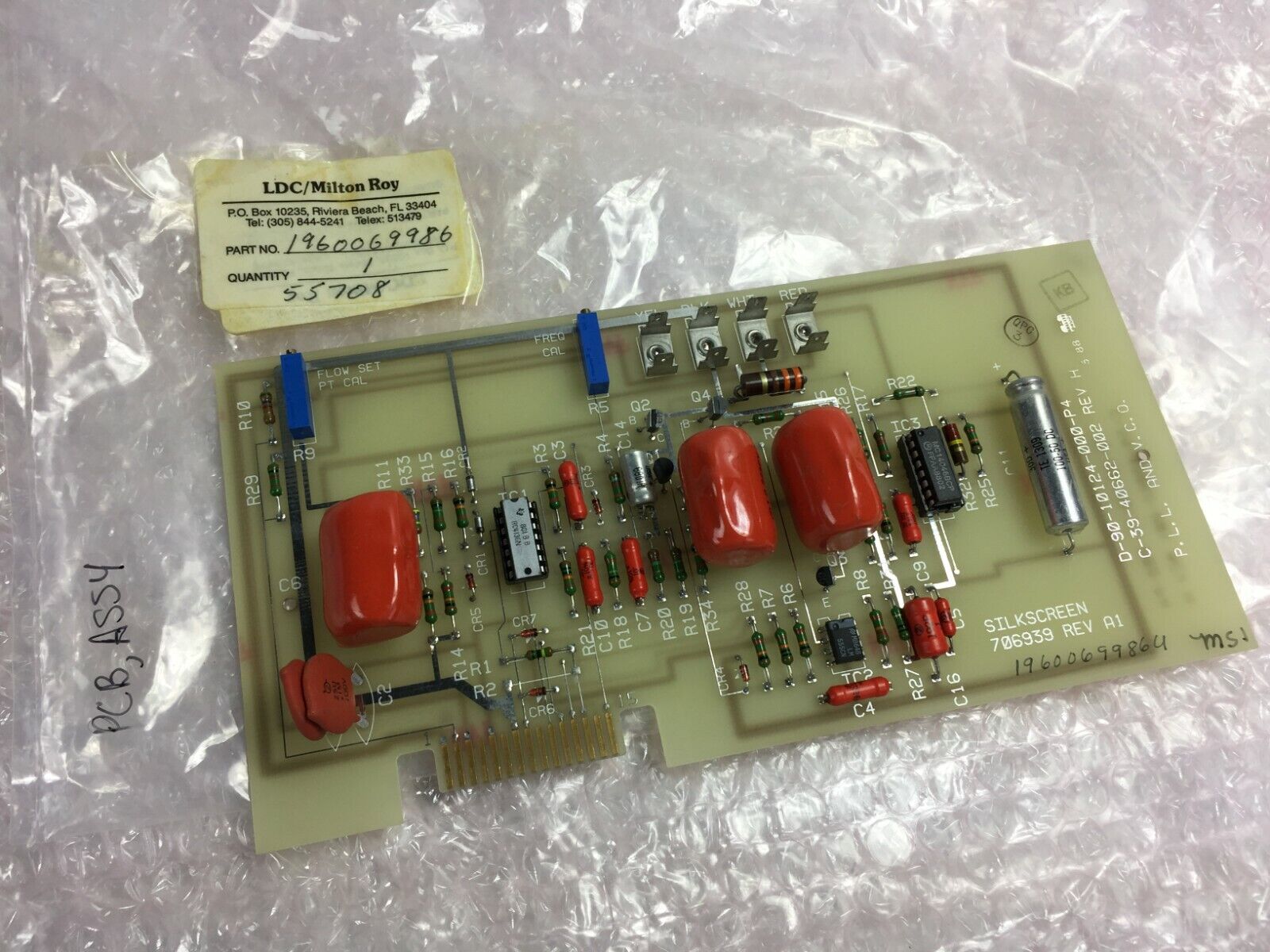 LDC / Milton Roy Part# 1960069986 PCB Assy Board