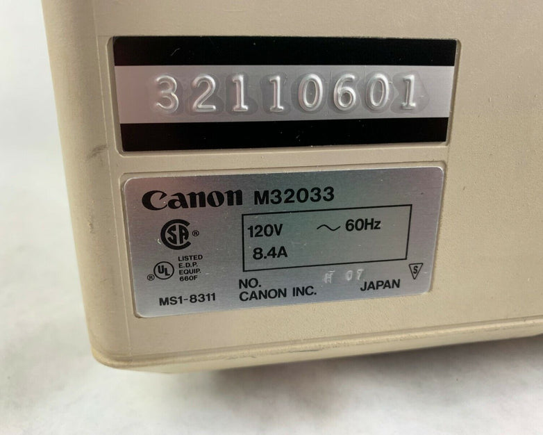 Vintage Canon M32033 Microprinter 50 321110601