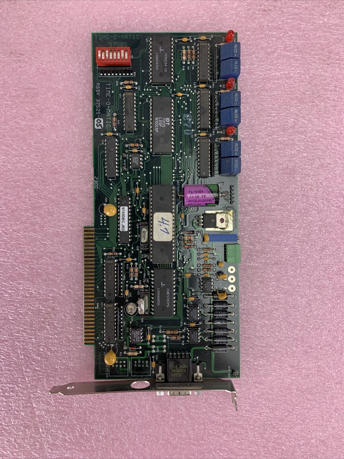 TIME-O-MATIC 37525-04 PCB BOARD Missinig antenna Tested