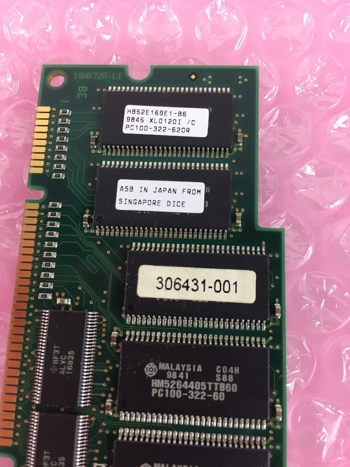 Compaq Server Memory 333143-001 HB52E169E1-B6 PC100-322-620R 128MB RAM