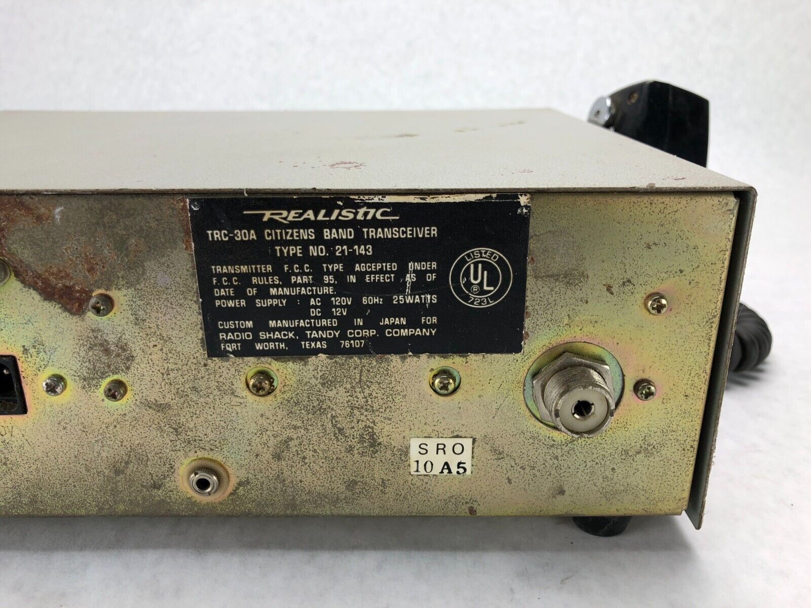 Vintage Realistic Navaho 23 Channel CB Base Transceiver Model TRC-30A Untested