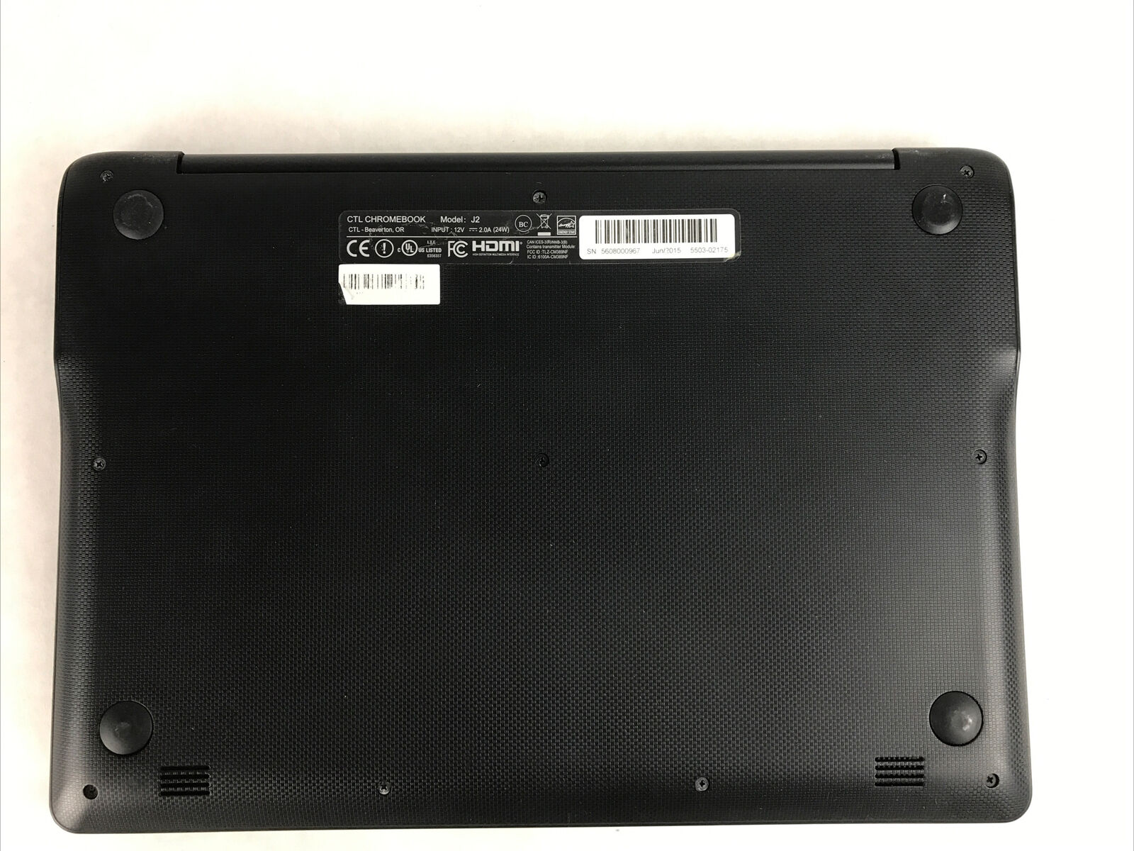 CTL Chromebook J2 11.6” 2GB RAM 16GB SSD WiFi Bluetooth Includes Charger