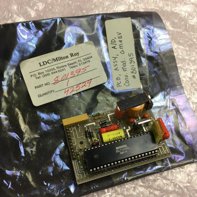 LDC / Milton Roy Part# 801395  PCB Assy, A/D Conv Mod  GM & UV