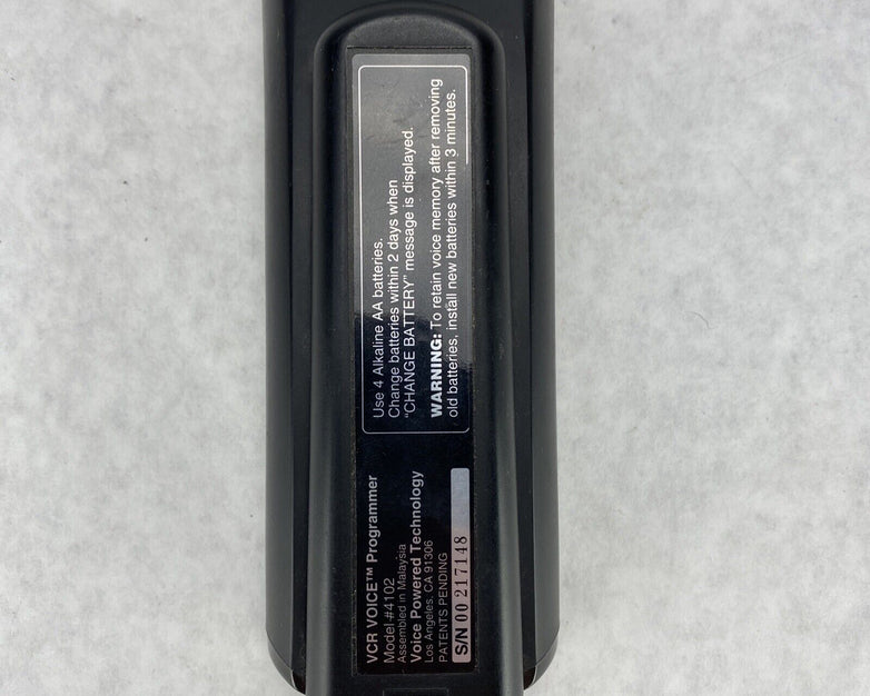 VCR VOICE 4102 Programmer Remote Control TESTED