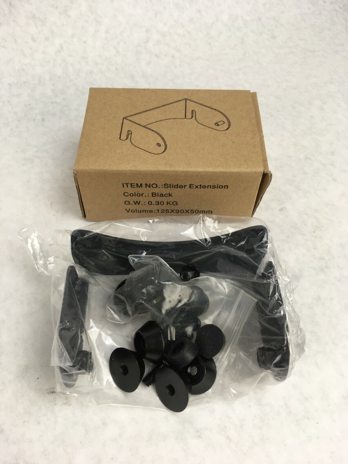 Slider Mount Slider Extension Black .30KG 125x90x50mm Camera Mount