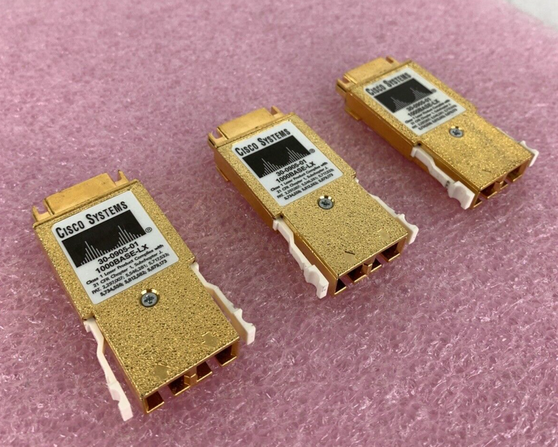 Lot 3 Cisco 30-0905-01 1000Base-LX GBIC Optical Transceiver Module