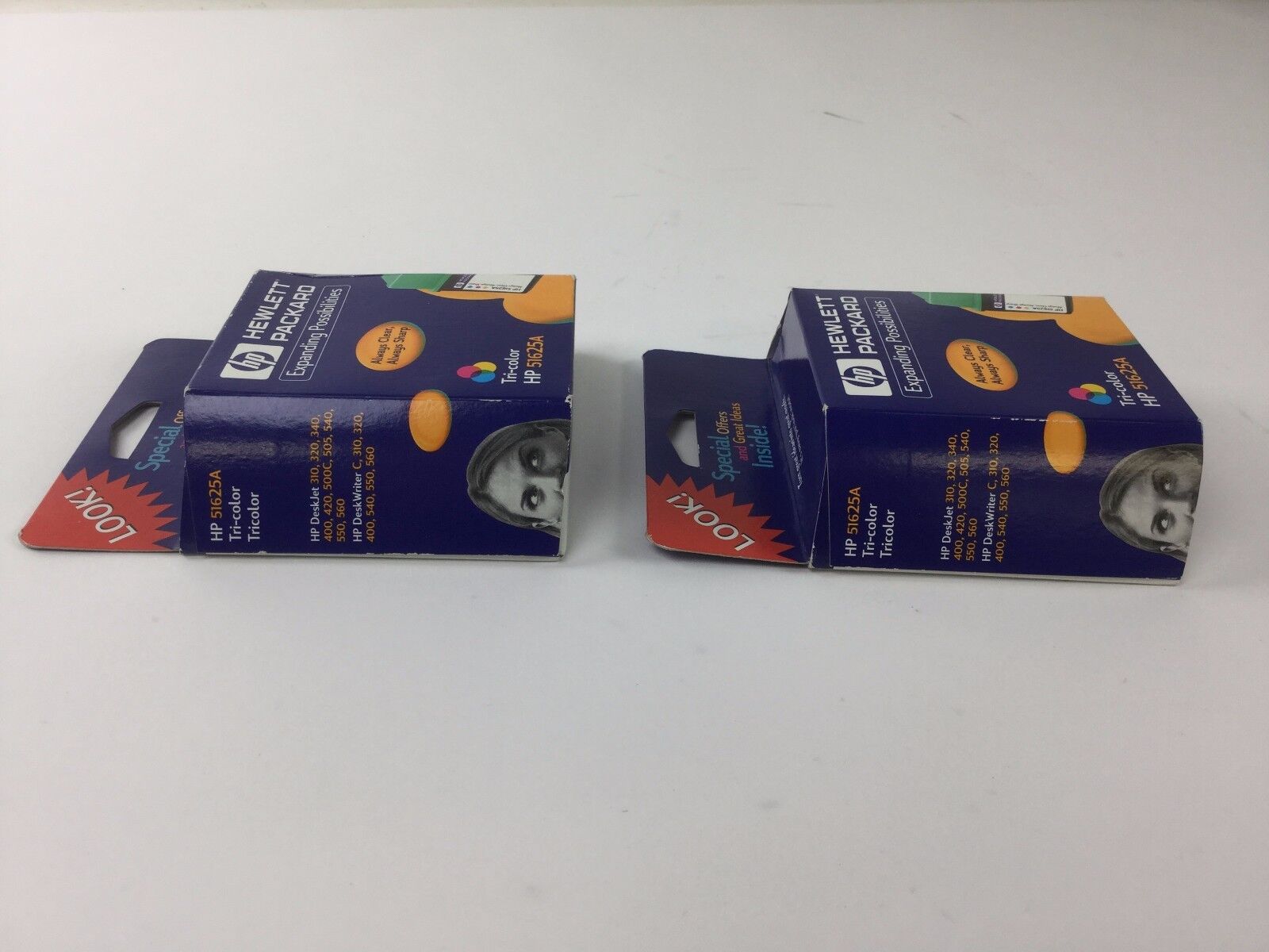 HP Inkjet Print Cartridge 51625A Tri Color (Lot of 2), NEW