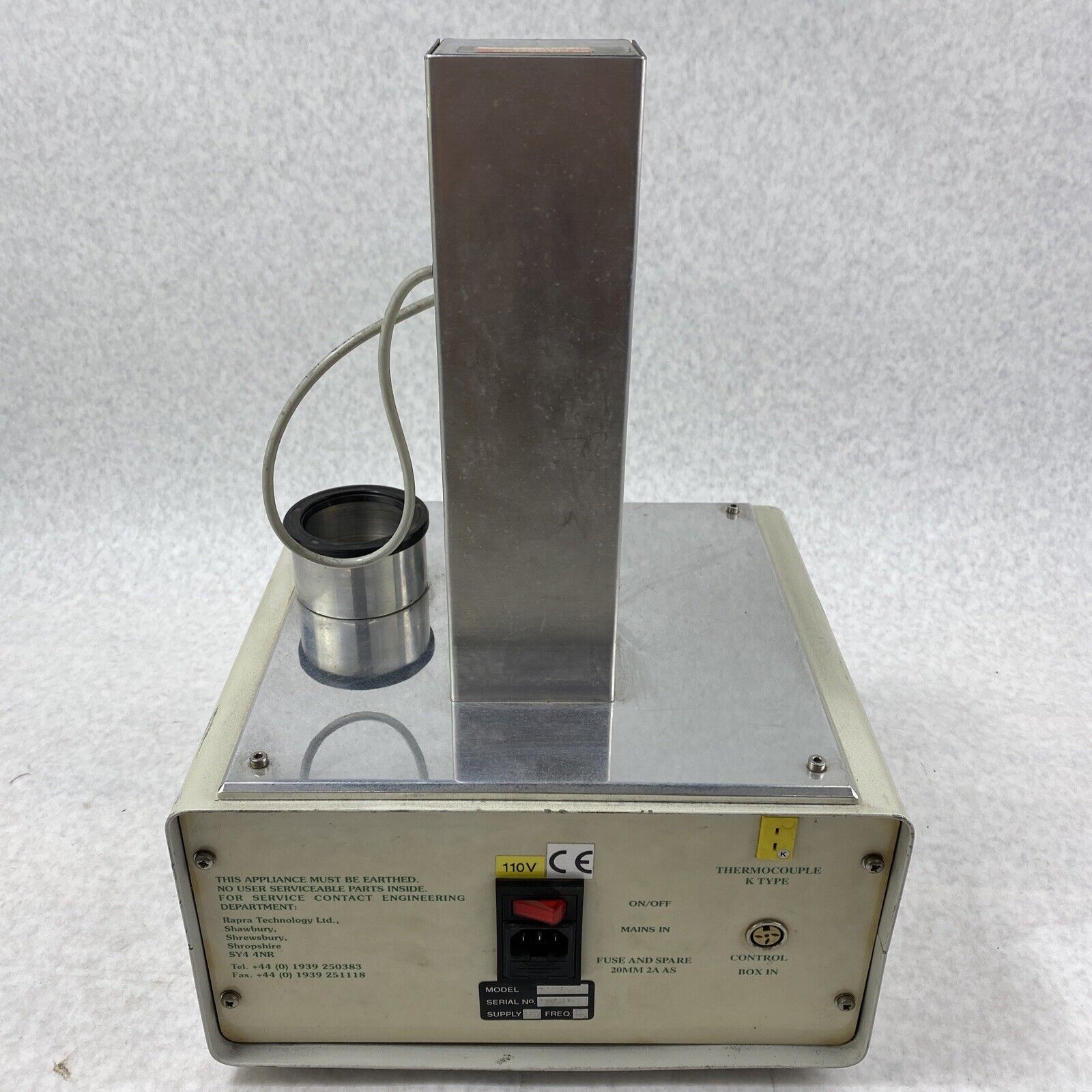 Rapra SVNC Scanning Vibrating Needle Curemeter FOR PARTS or REPAIR