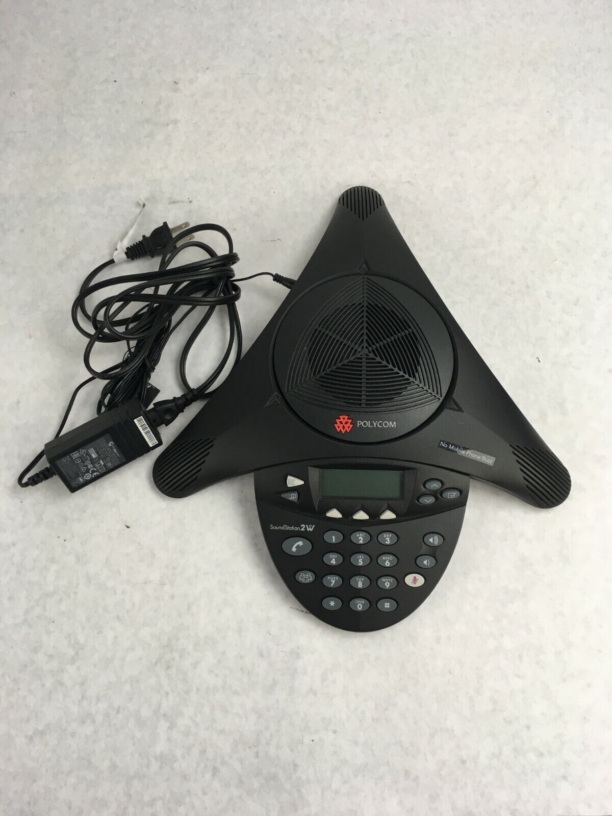 Polycom SoundStation 2W 2201-67880-160 Wireless Conference Phone With Power Cord