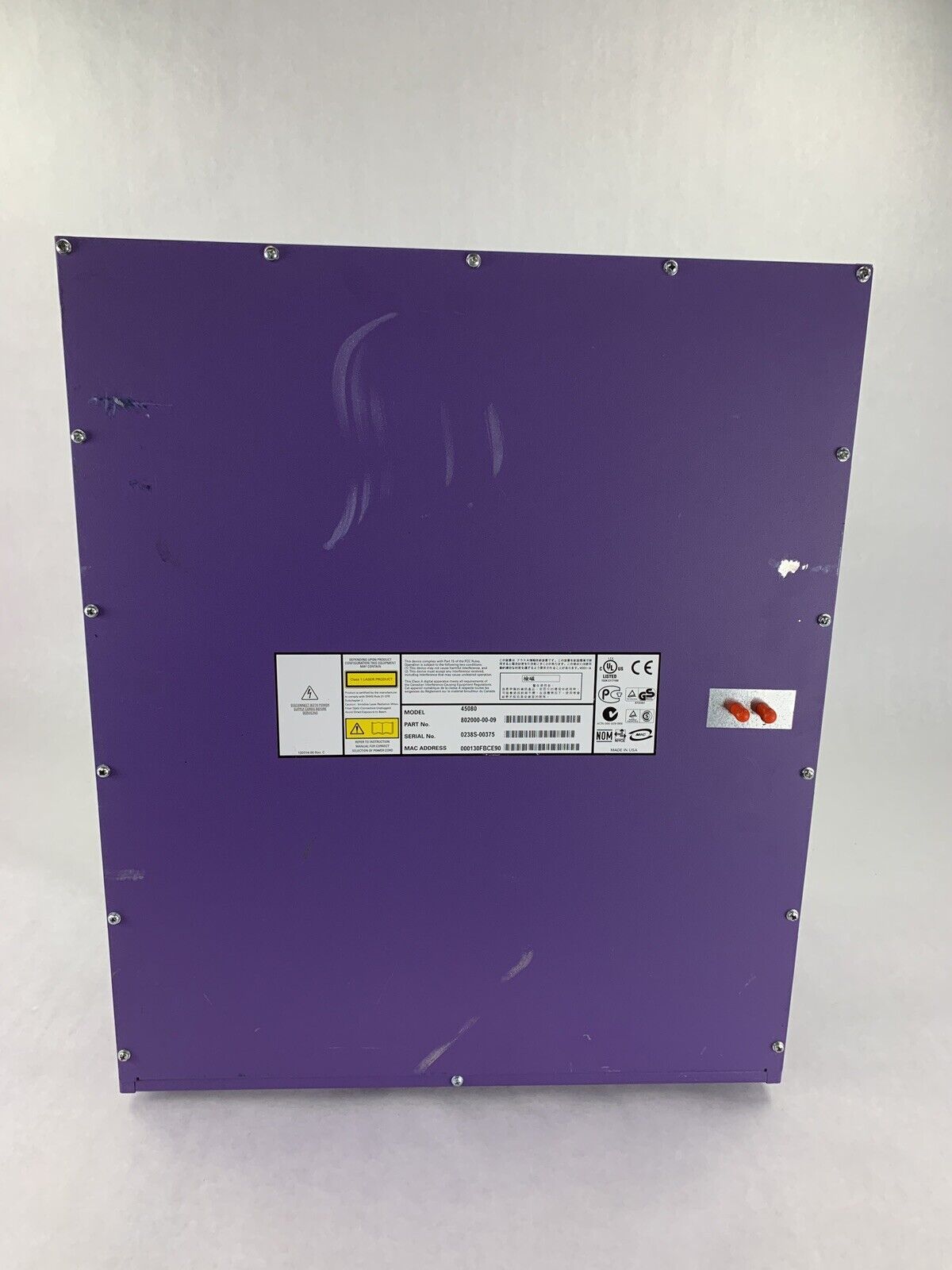 Extreme Networks Alpine 3808 9 Slot Switch 45080 6x FM-32T 1x WM-4T1 1x GM-4X