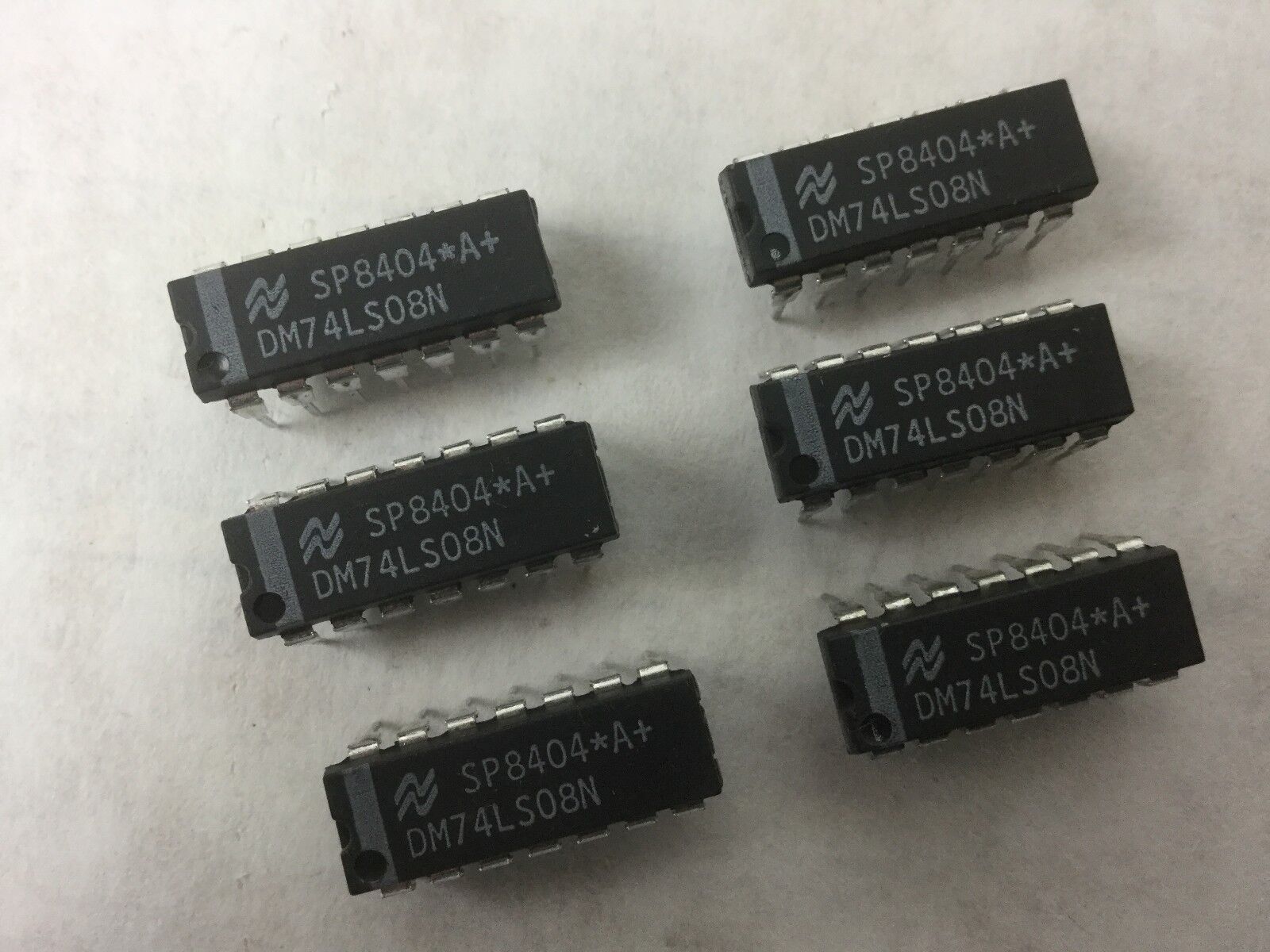 DM74LS08N (SP8404), 14 Pin Dip (Lot of 6) NEW