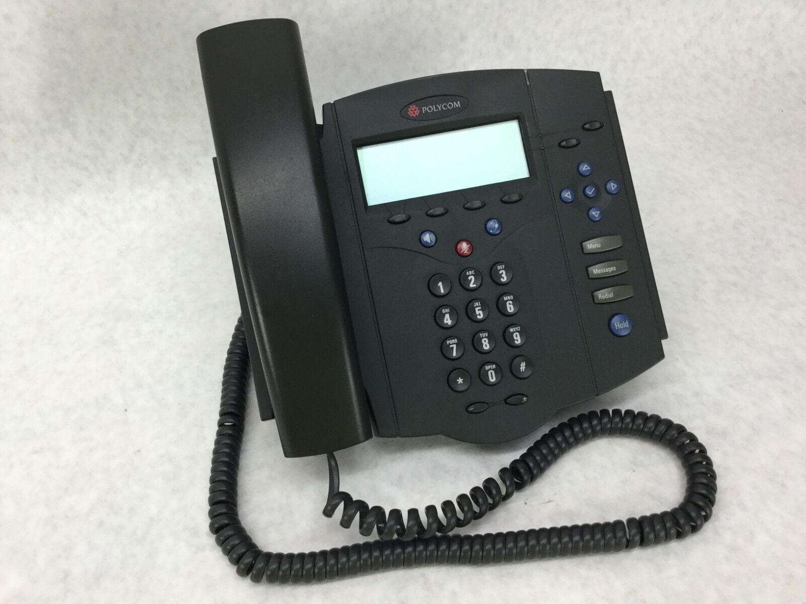 POLYCOM SoundPoint IP 430 SIP Includes Back Stand Plate  Tested WORKS