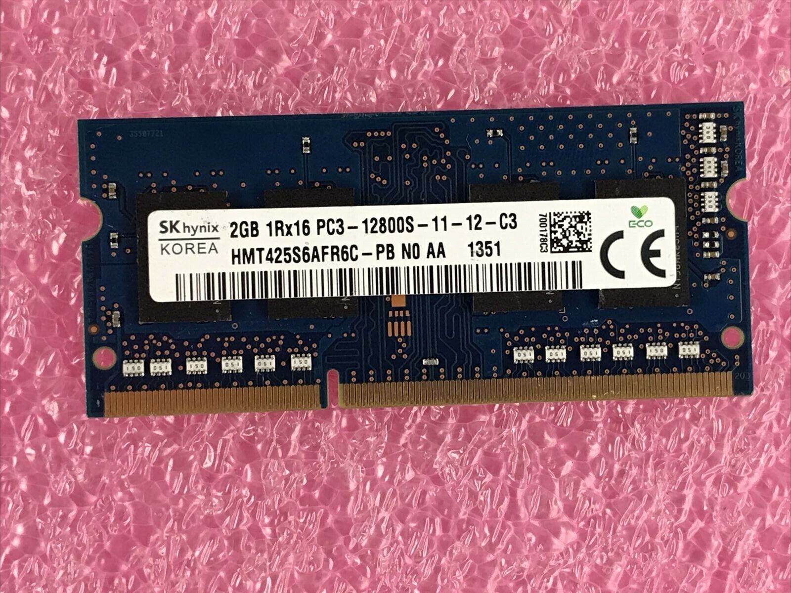 SKhynix 2GB 1Rx16 PC3-12800S -11-12-C3