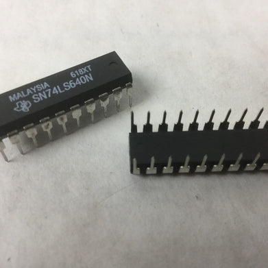 TEXAS SN74LS640N, IC BUS TRANSCEIVER 8BIT 20 DIP, Lot of 2