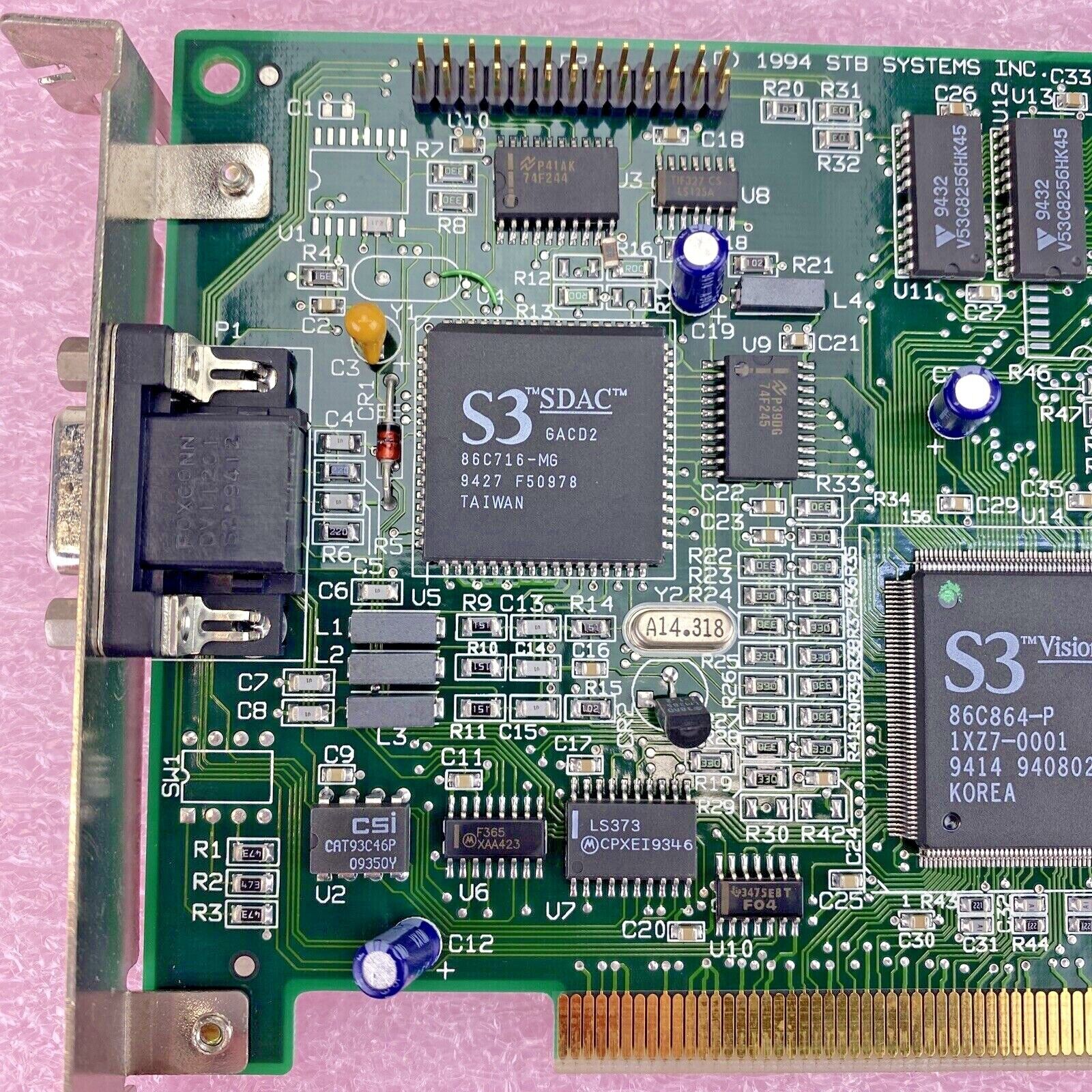STB Powergraph Pro 1X0-0260-309 210-0142-002 EKSUSA864PCI PCI VGA Video Card