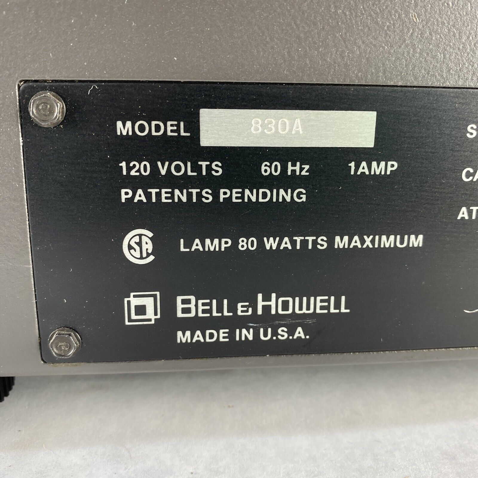 Bell & Howell Ringmaster II Auto-Focus 35mm Slide Viewer/Projector 830A