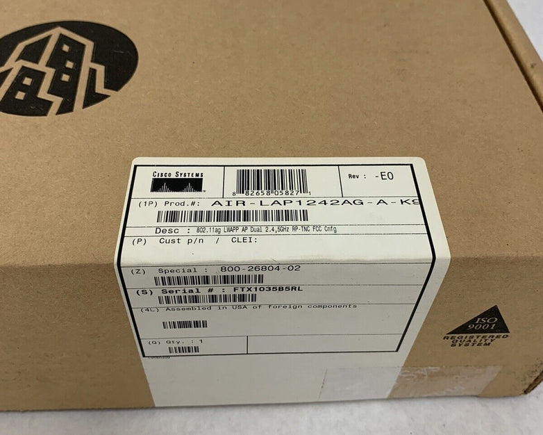 Cisco Aironet 1242AG Wireless Access Point AIR-LAP1242AG-A-K9