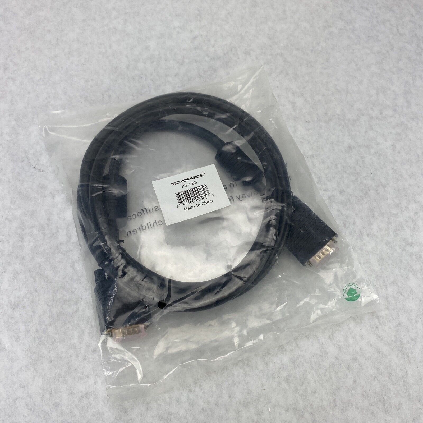 Lot of 17 Monoprice SVGA PID: 85 Cable  Factory Sealed