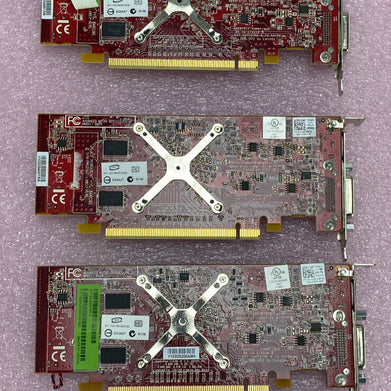 Lot of 5 ATI 109-B62491-00 Radeon HD 3450 256MB DMS-59 S-Video PCIe GPU 0Y103D