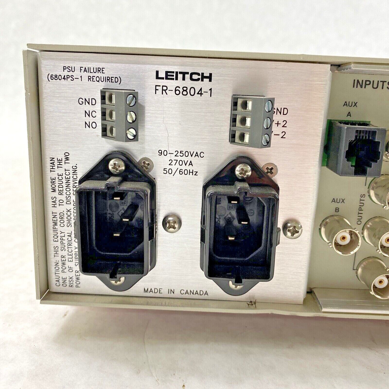 Leitch FR-6804-1 Digital Glue with 10x VSD-6801 video serial distribution amp