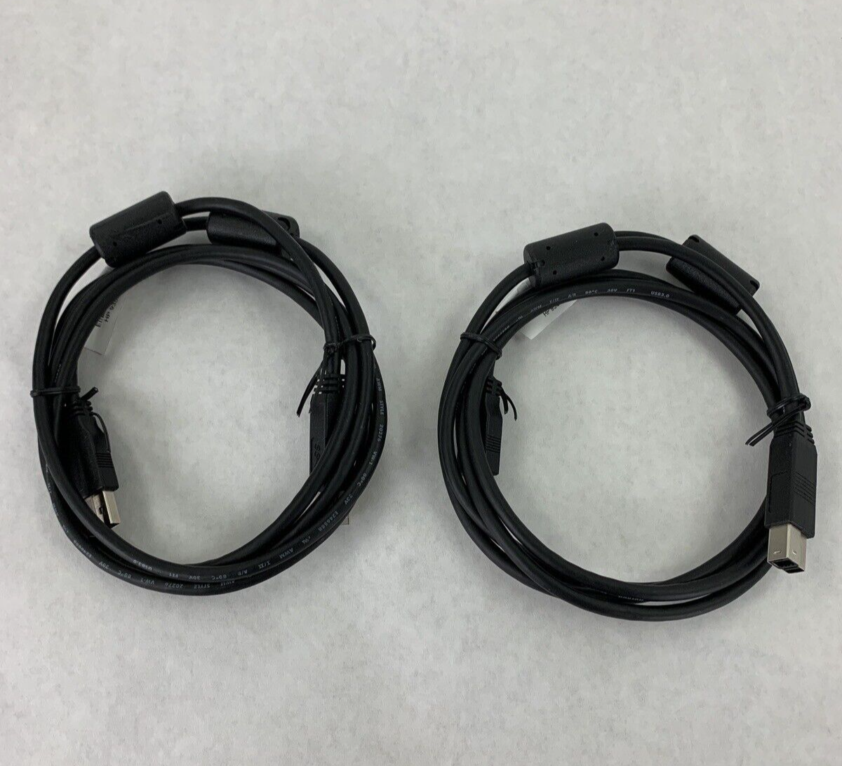 Pair of HP 935544 6ft USB 3.0 Cable USB Type-A Type-B 935544-0012209