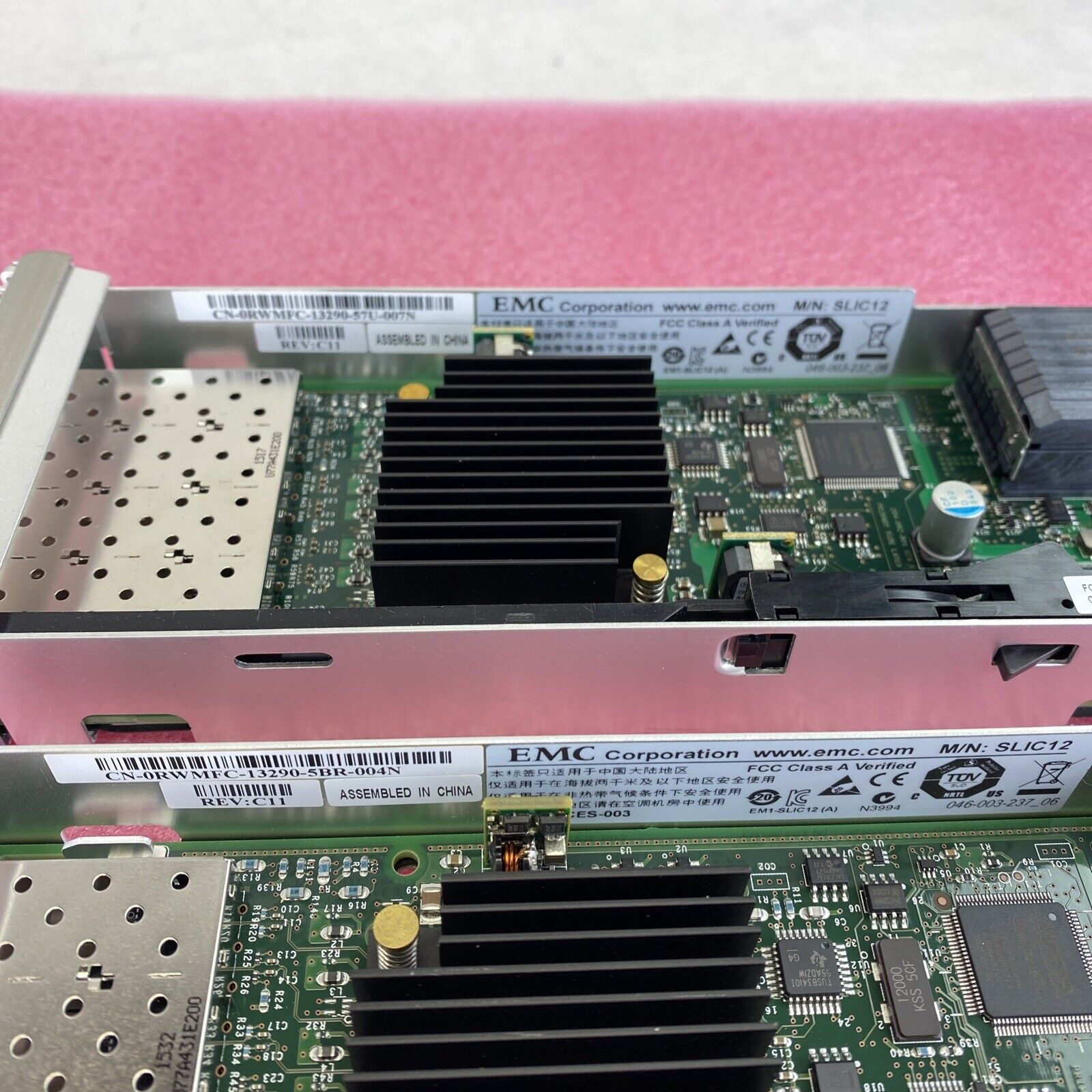 EMC SLIC12 4-port 8GB FC I/O Module W/2sfps Lot of 2