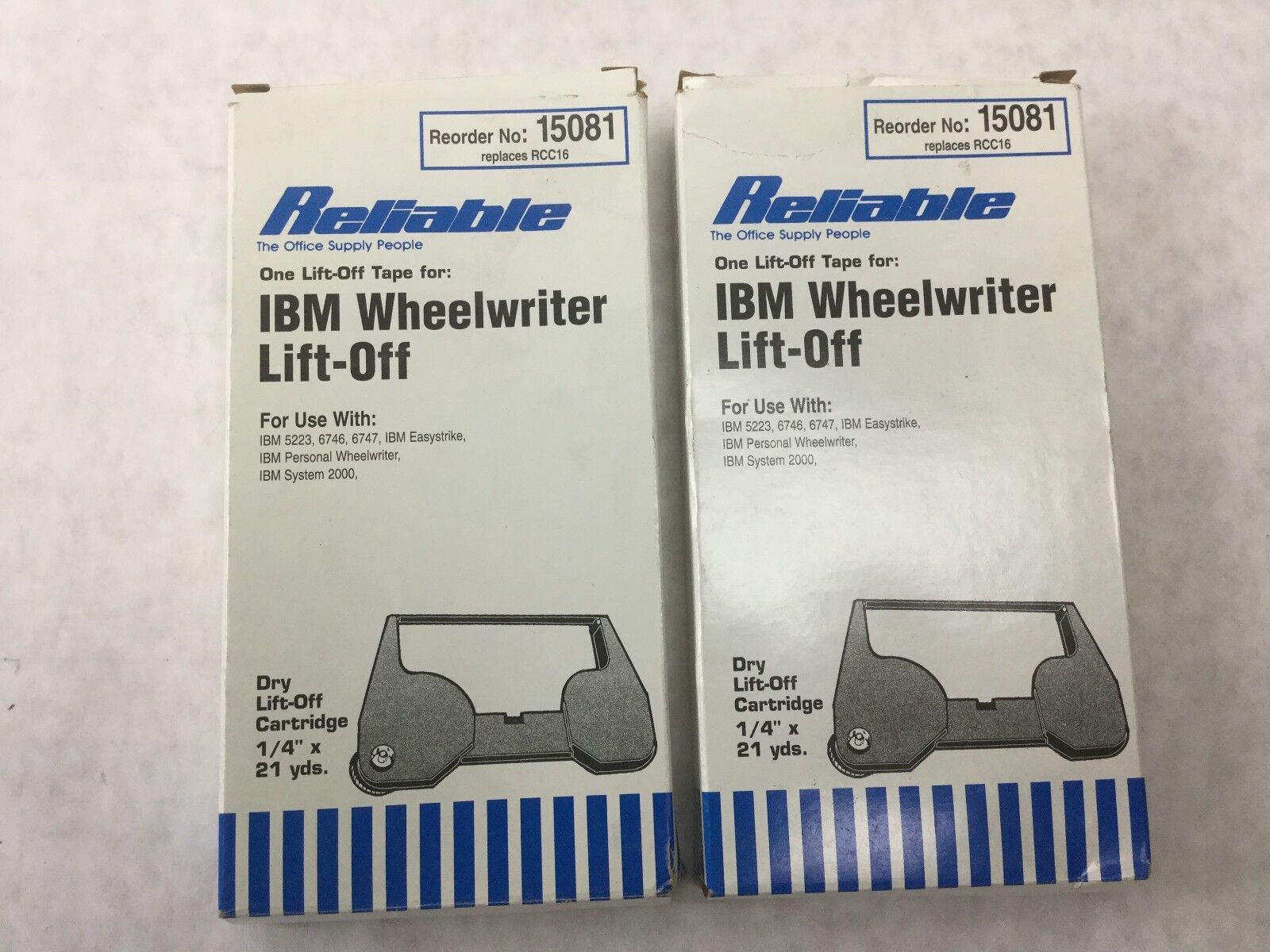Reliable IBM Wheelwriter Lift-Off 15081 (Lot of 2) NEW