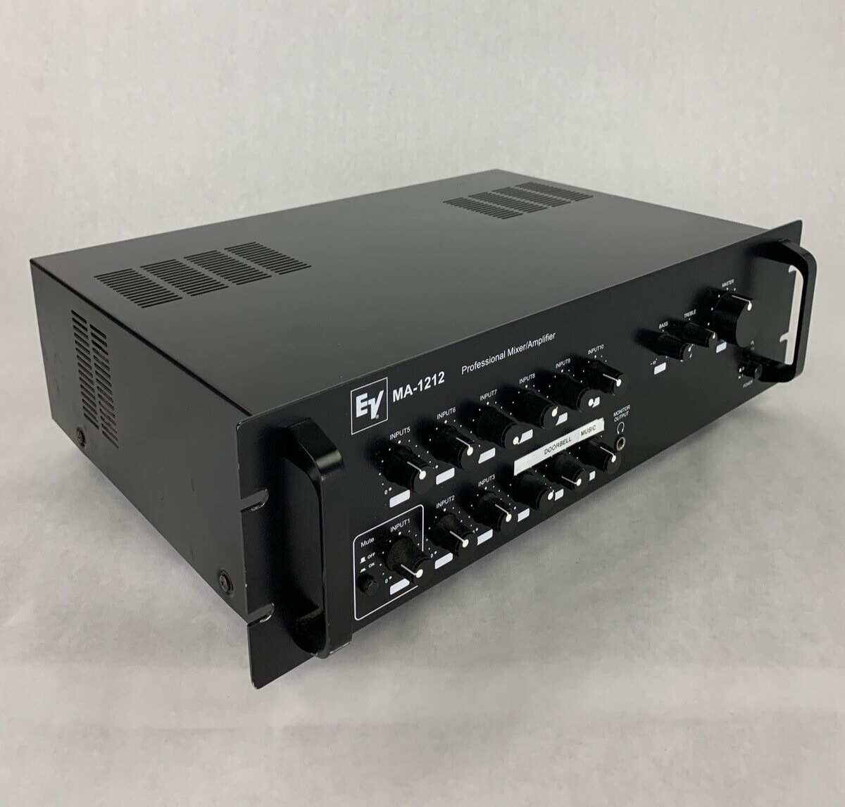 EV Electro-Voice MA-1212 12-Input 120 Watts XLR Mic Line Mixer Amplifier Tested