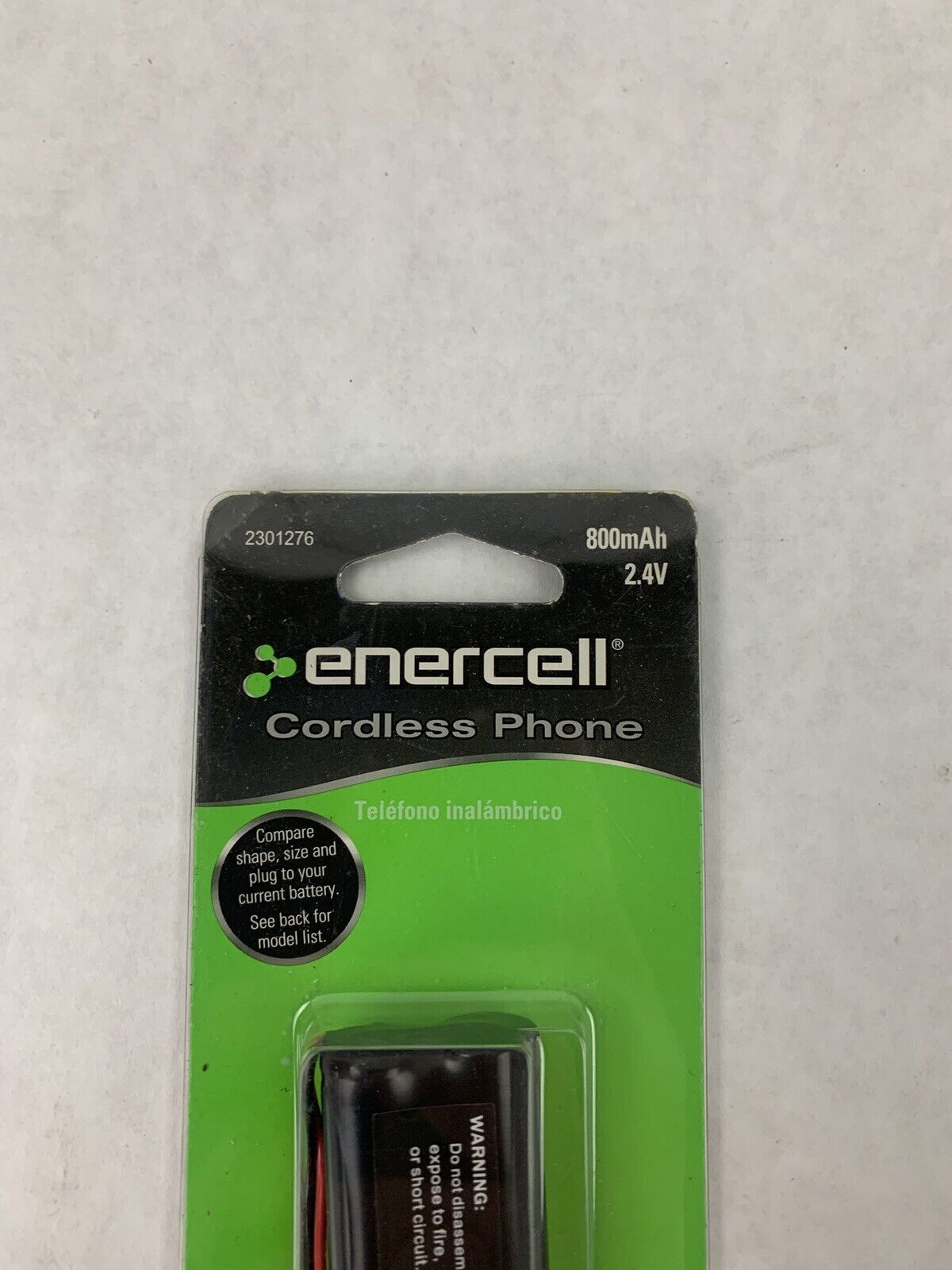 New Enercell 800mAh Cordless Phone Battery 2.4 Volt 2300156