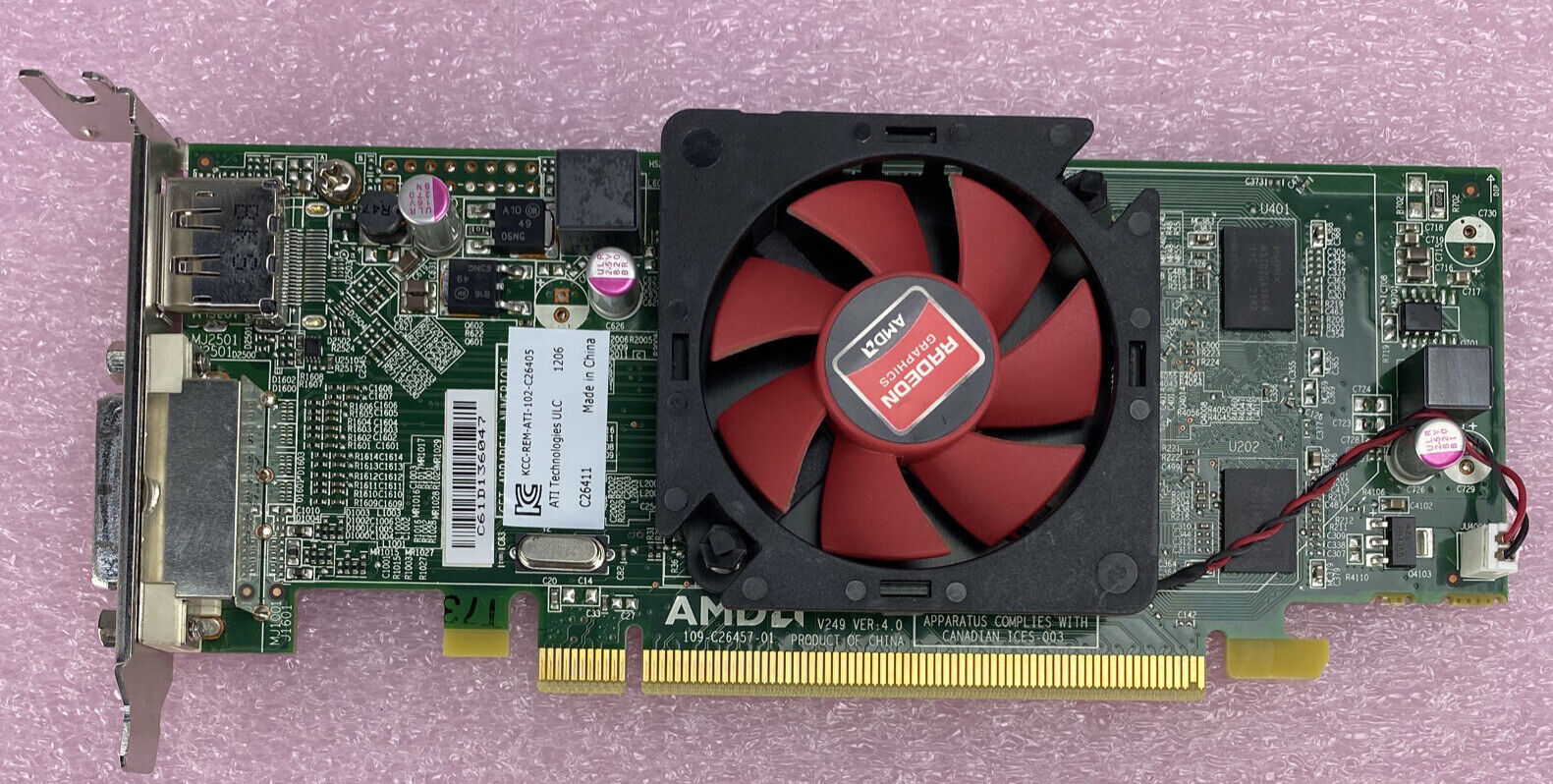 Lot( 2 ) Dell 0NFXD5 1GB AMD Radeon HD 6450 DisplayPort DVI PCle Low Profile