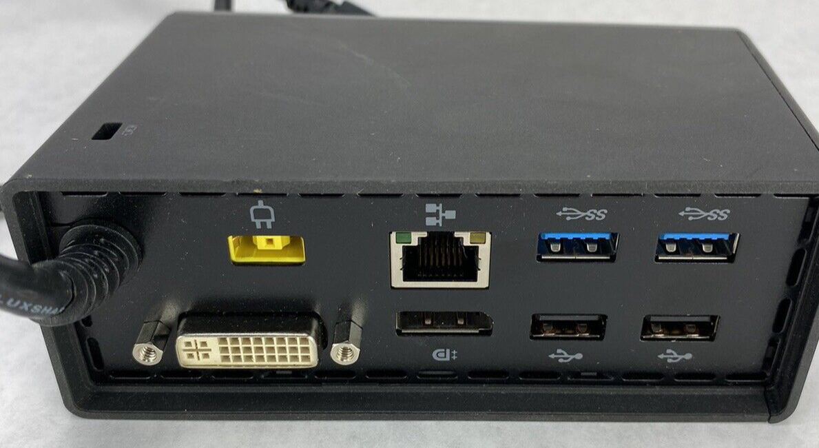 Lenovo 03X7011 ThinkPad OneLink DU9033S1 Dock DVI DisplayPort USB3.0 but NO PSU