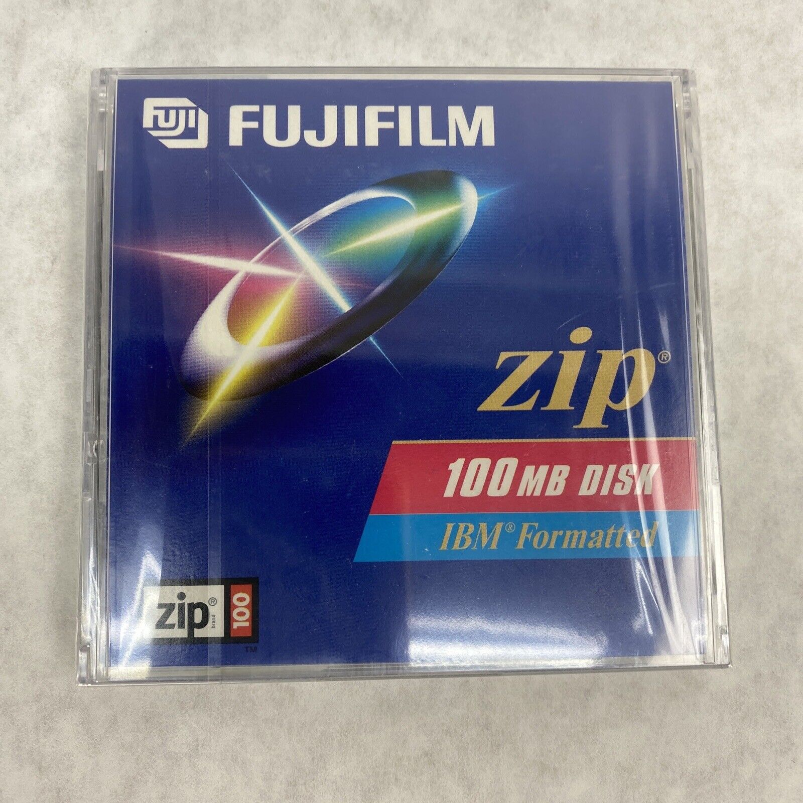Lot( 5 ) FujiFilm 100mb Zip Disk Factory Sealed IBM Formatted