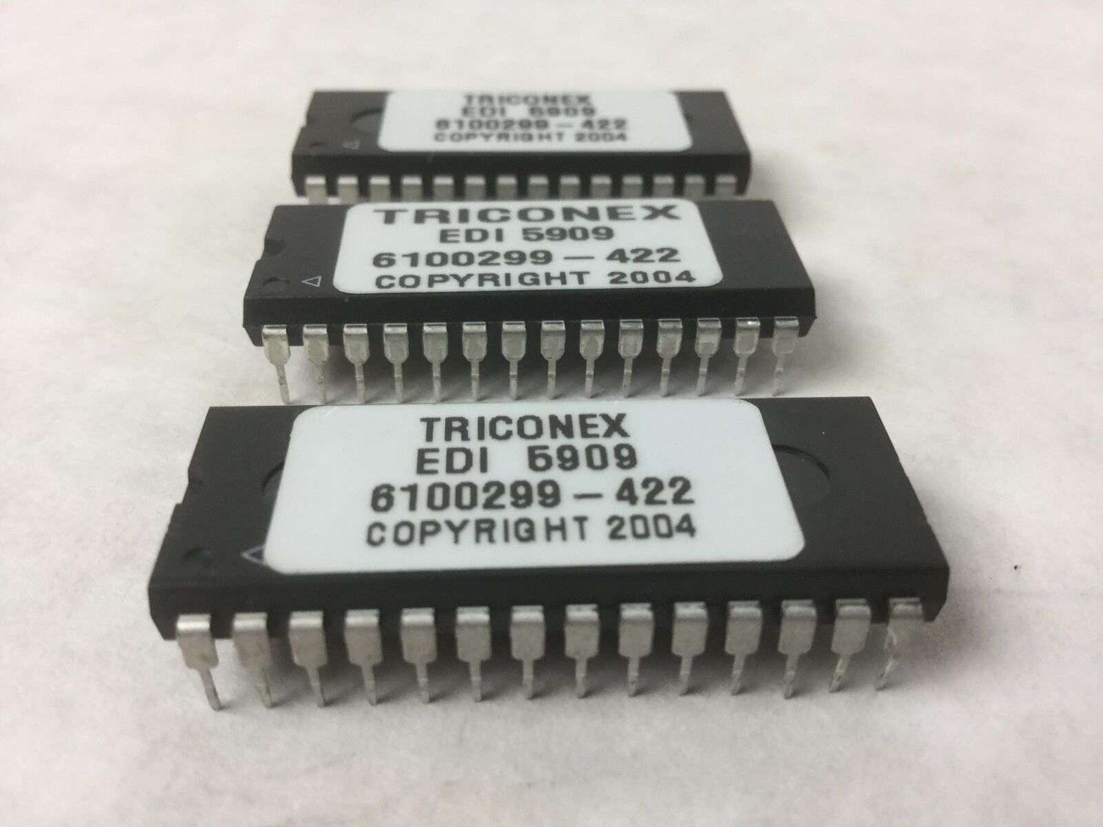 TRICONEX, EDI 5909, 6100299-422, 28 Pin, Lot of 3, NEW