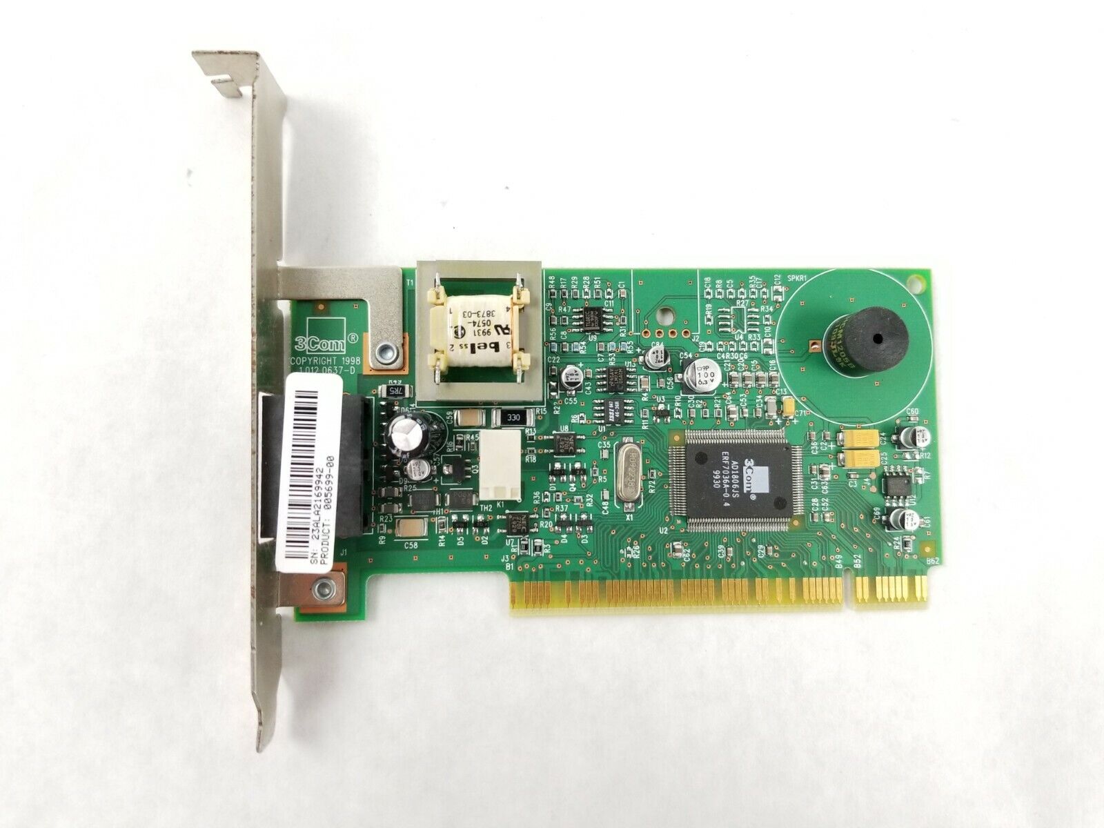 3COM PCI Fax Modem 005699-00 1998 1.012.0637-D