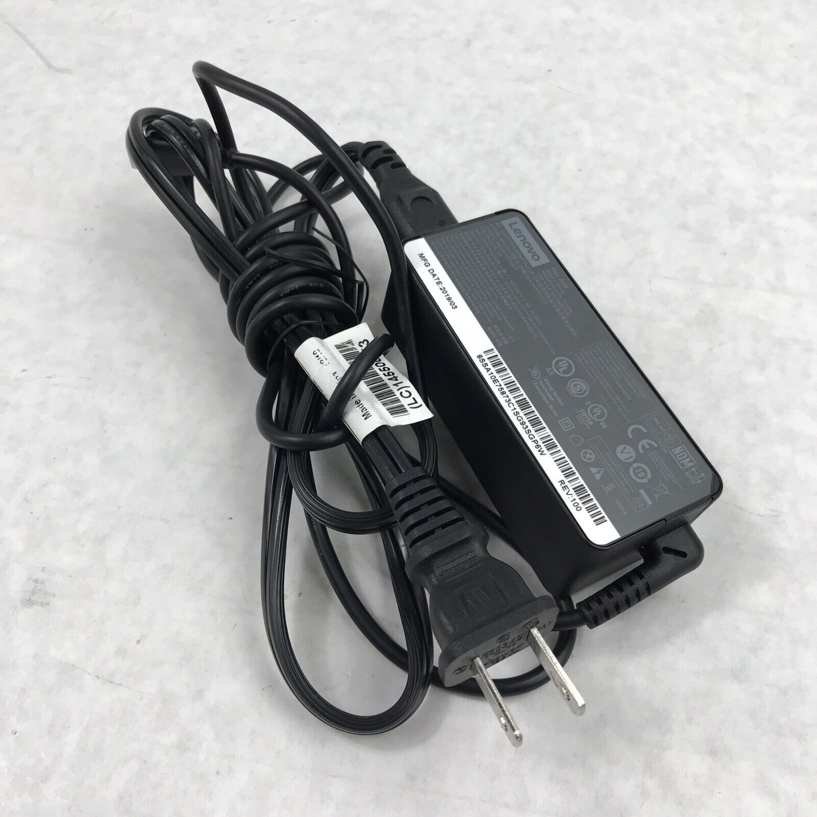 Lenovo SA10E75873 AC Power Adapter USB-C Type C Tip 20V 2.25A 45W (Lot of 2)