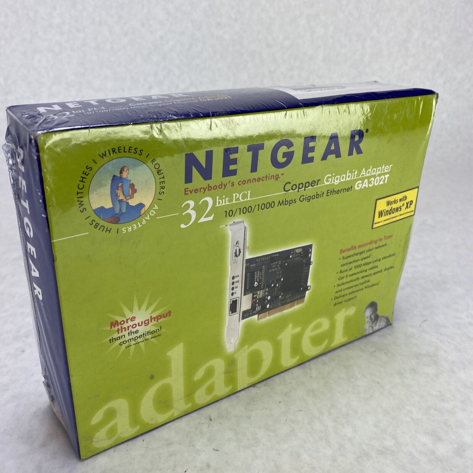 Netgear GA302T PCI Copper Gigabit Adapter SEALED NIB