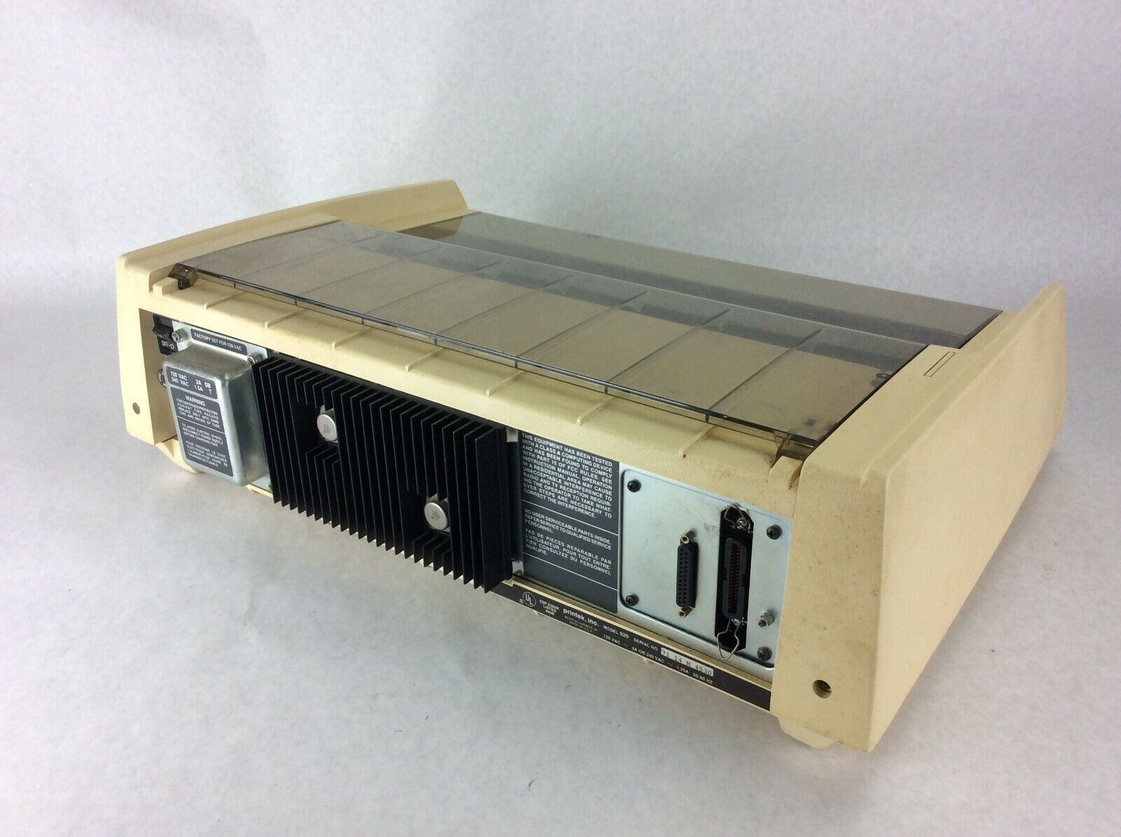 Printek Model 920 Dot Matrix Printer Serial