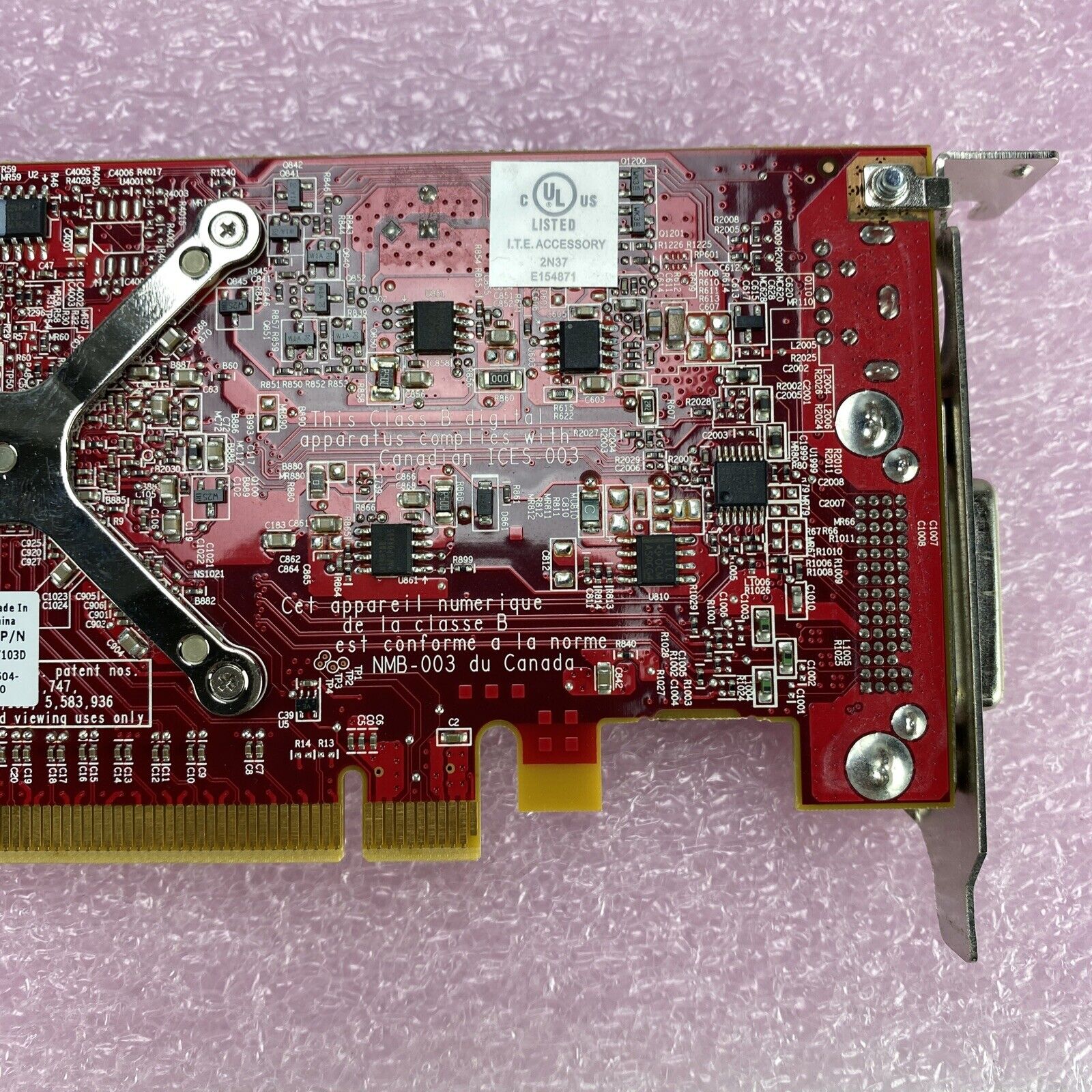 Lot of 5 ATI 109-B62491-00 Radeon HD 3450 256MB DMS-59 S-Video PCIe GPU 0Y103D