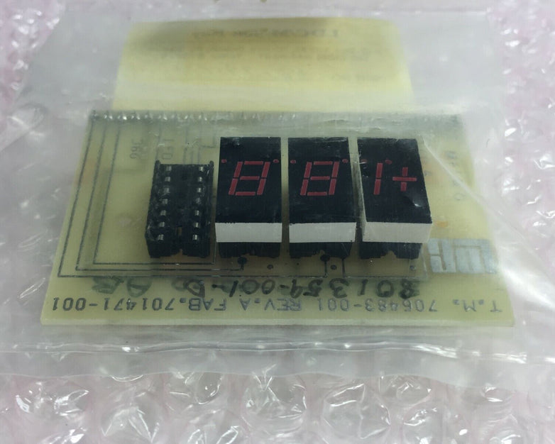 LDC / Milton Roy Part# 801395001 PCb Assy Display Gr Master