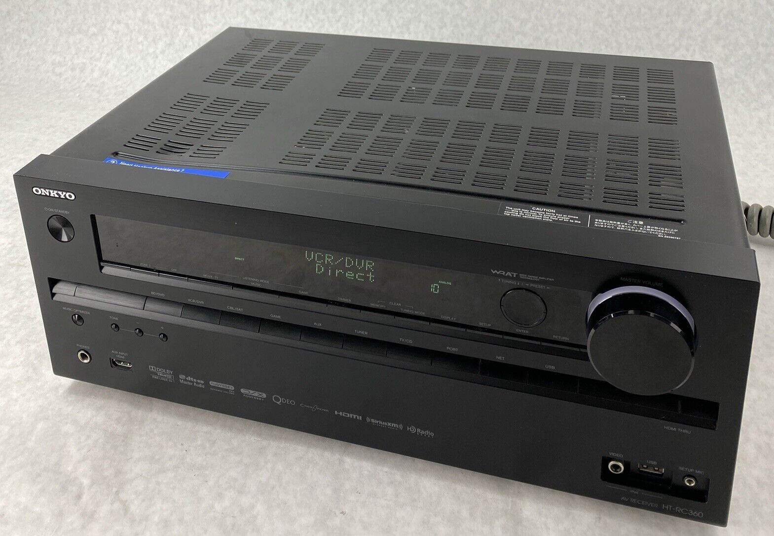 Onkyo HT-RC360 7.2 Channel Network Audio Video Receiver NO SOUND parts repair