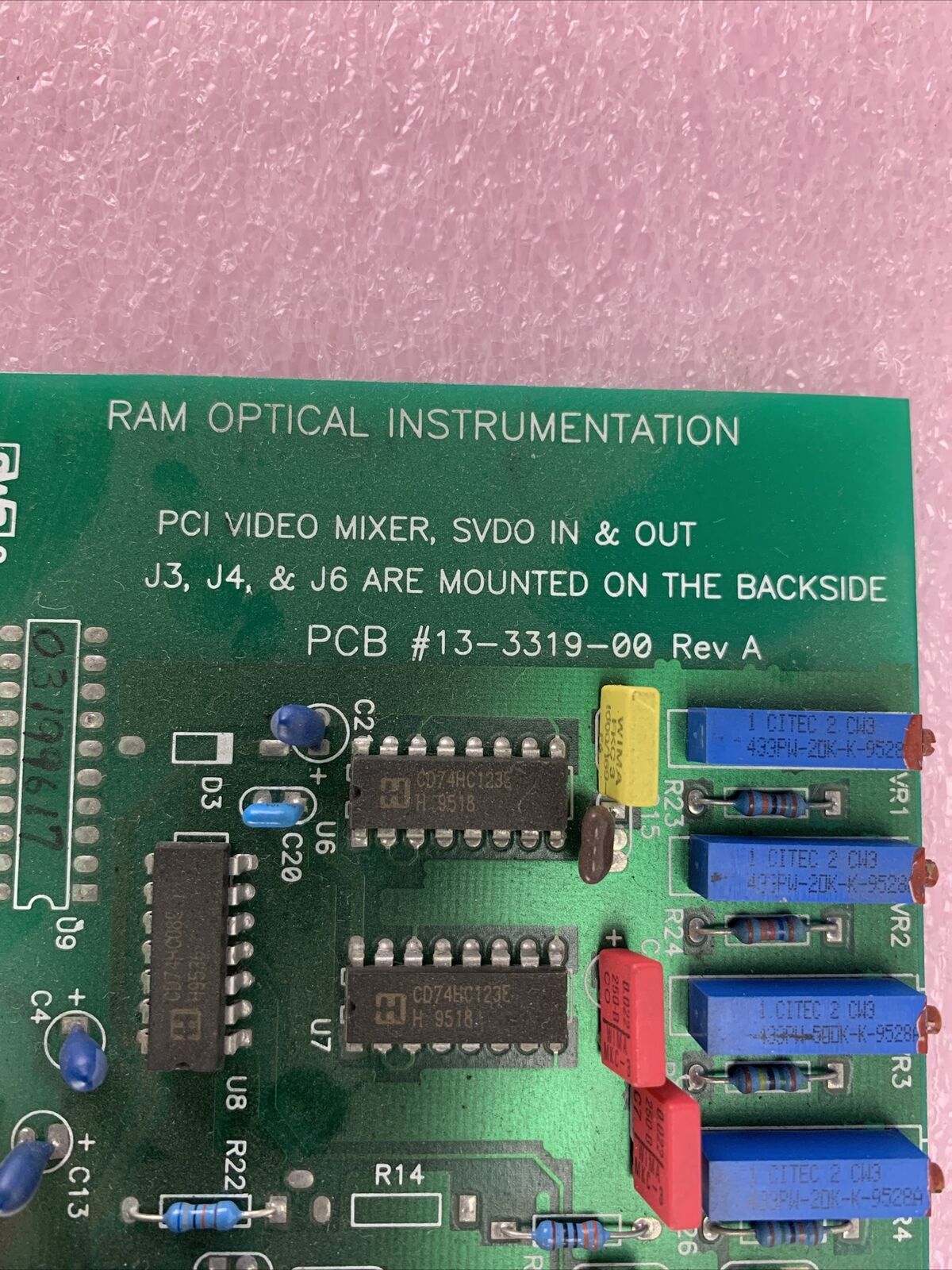RAM Optical Instrumentation Inc 13-3319-00 PCI Video Mixer