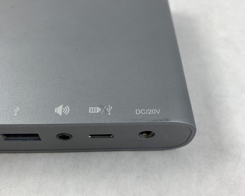 Monoprice USB-C Dual-Monitor Docking Station 100W  29434 w/ Power Supply