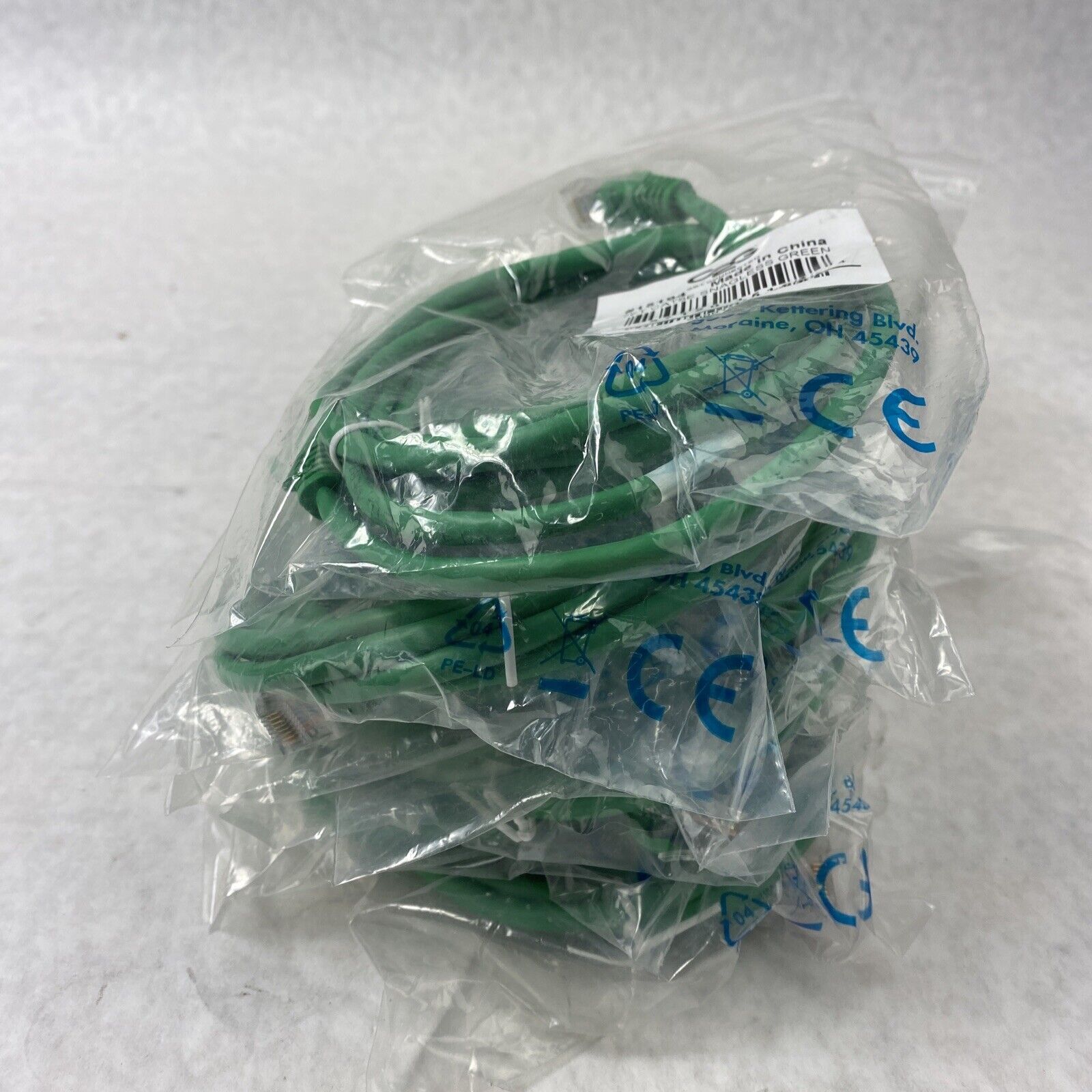 Lot( 10 ) 7ft Green Cat5e C2G 15194 Snagless Unshielded UTP Ethernet Patch Cable
