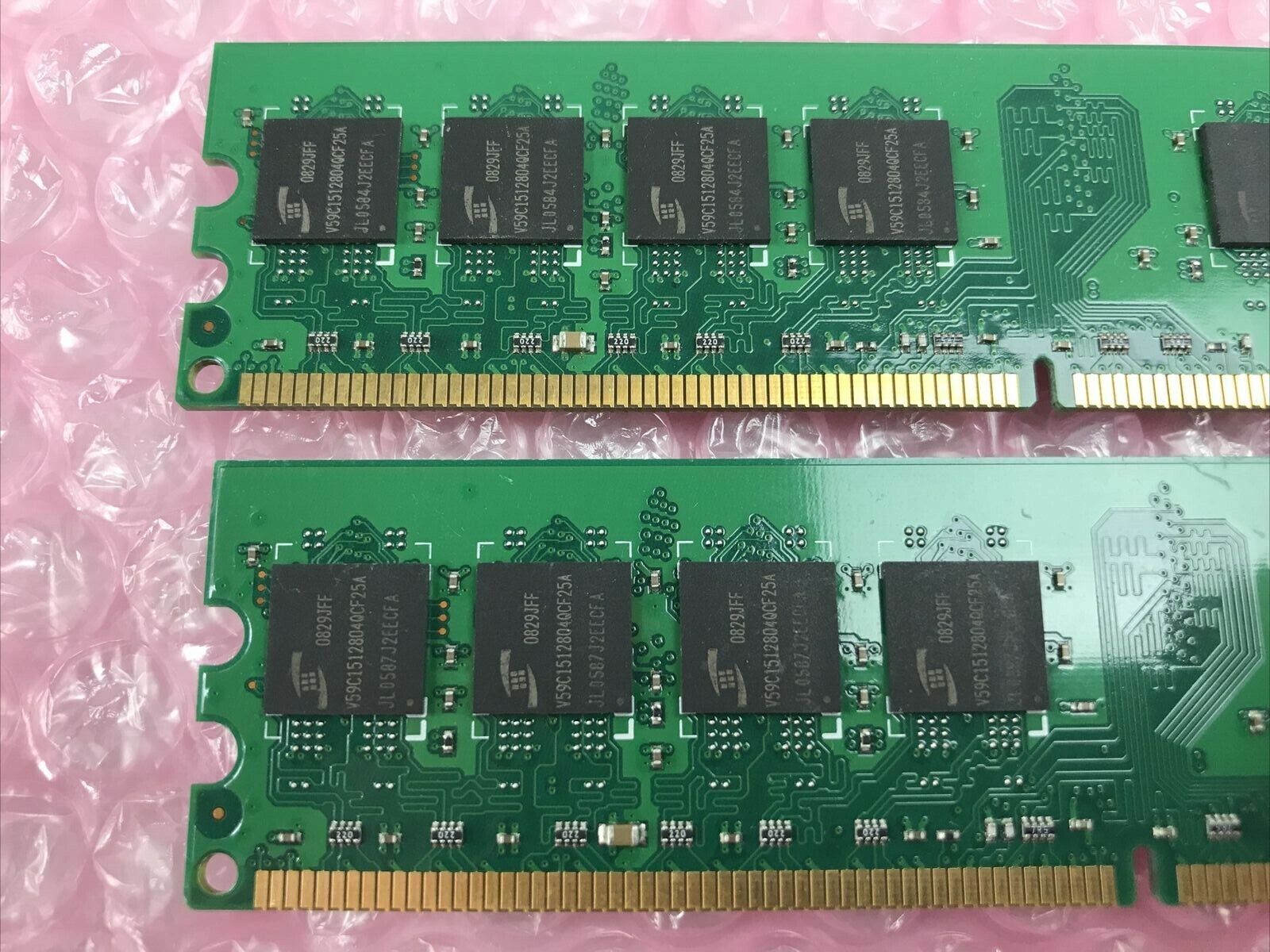 Lot of 2 ProMOS 512MB 1Rx8 DDR2-800 PC2-6400 240pin DIMM V916764K24QCFW-G6