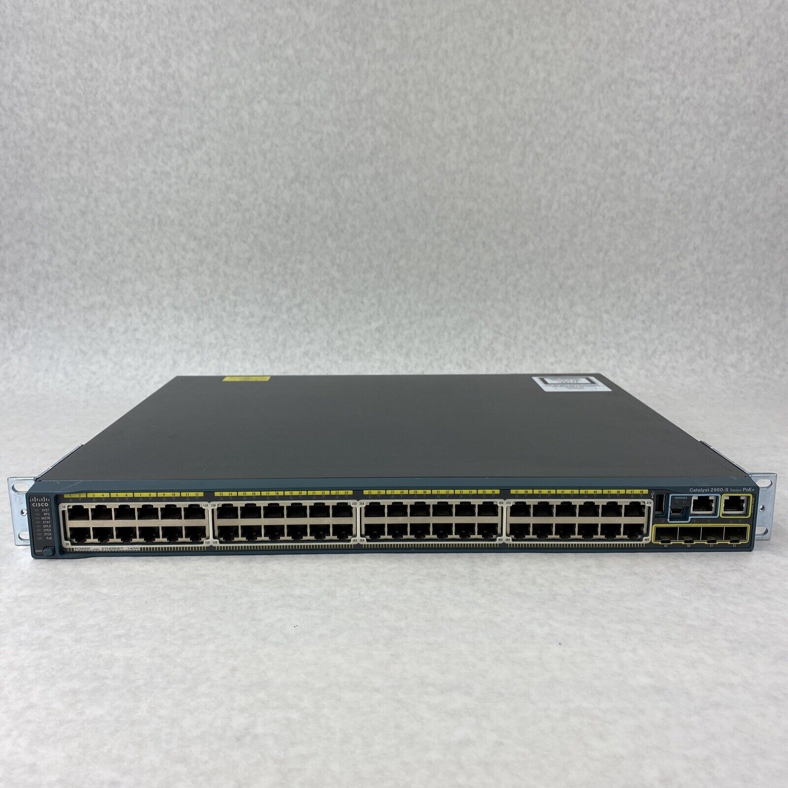 Cisco Catalyst 2960-S Series PoE+ WS-C29605-48FPS-L V03  48-Port Ethernet Switch