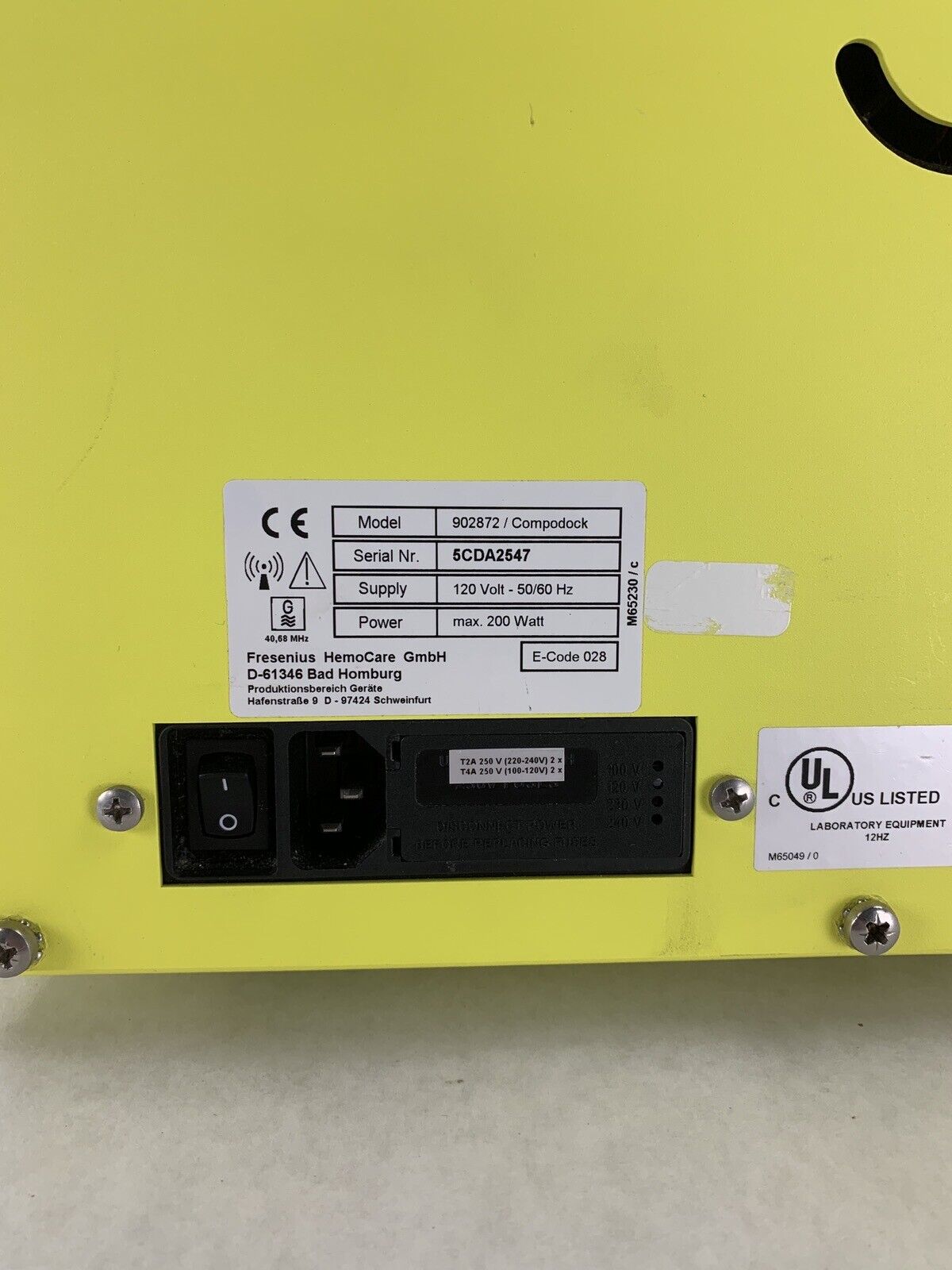 Compodock Fresenius Kabi 902872 Power Tested
