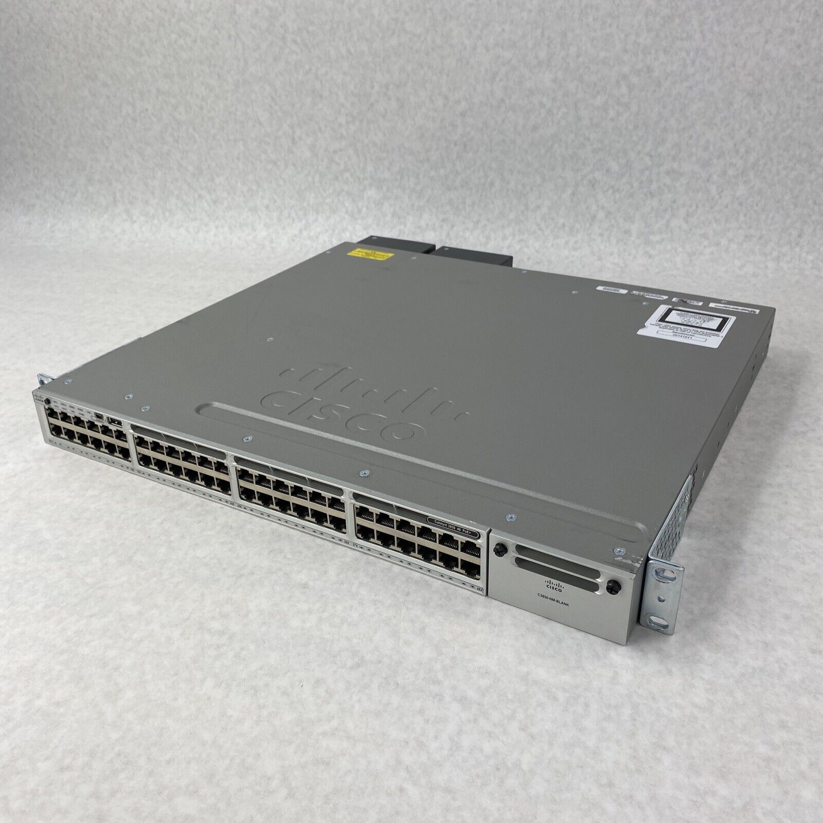 Cisco WS-C3850-48PW-S V04 Catalyst 3850 48 PoE+ LAN Network Switch Two PSU