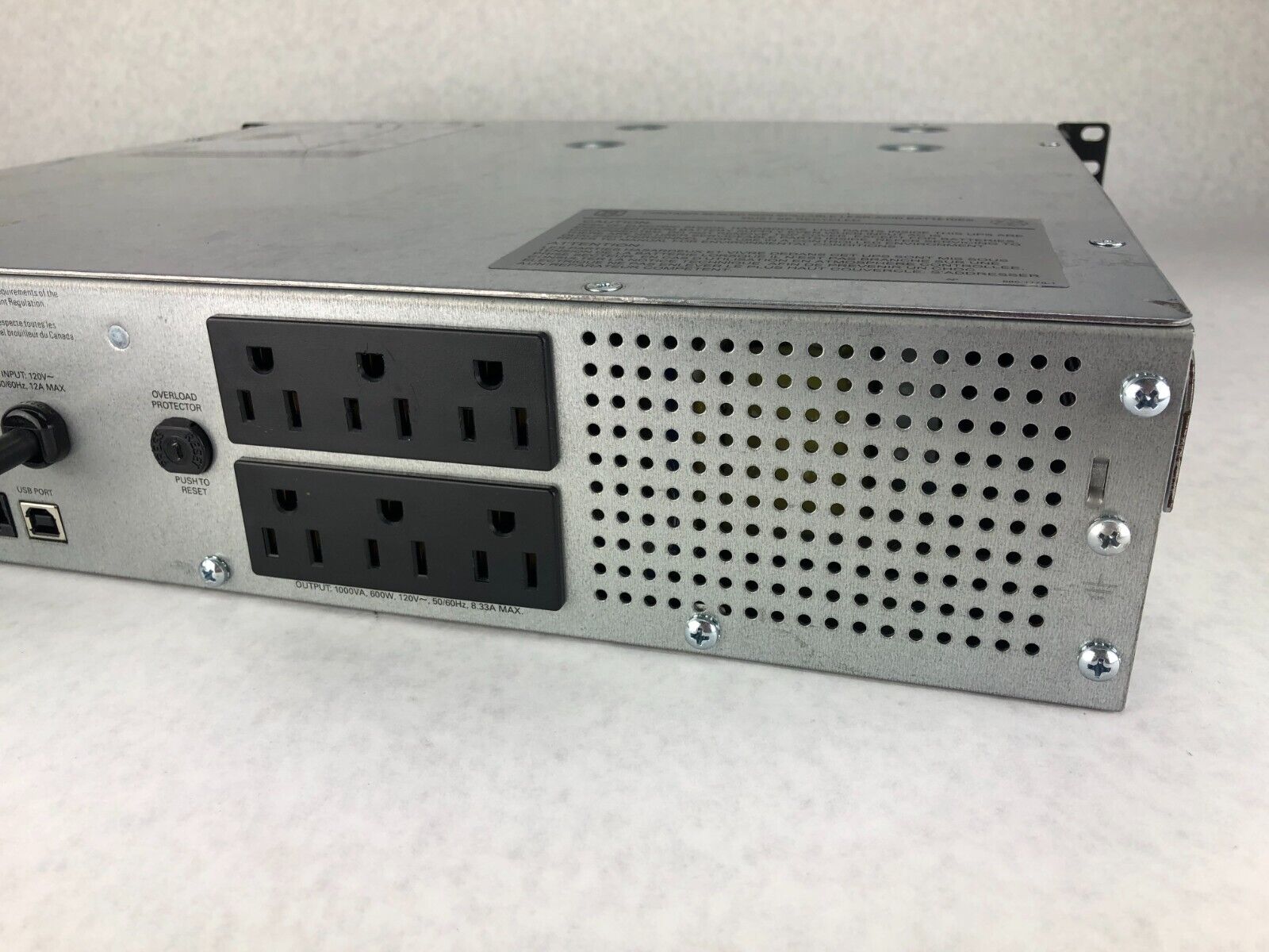 APC SMC1000-2U Smart-UPS C 1000VA Uninterruptible Power Backup - No Batteries