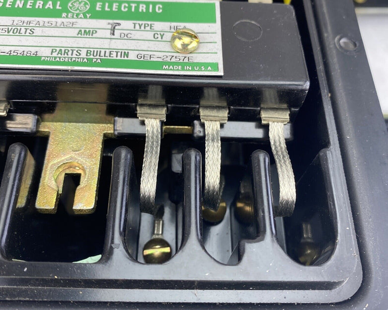 GE 12HFA151A2F Type HFA 5.5x6" 125VDC wall mount auxiliary relay